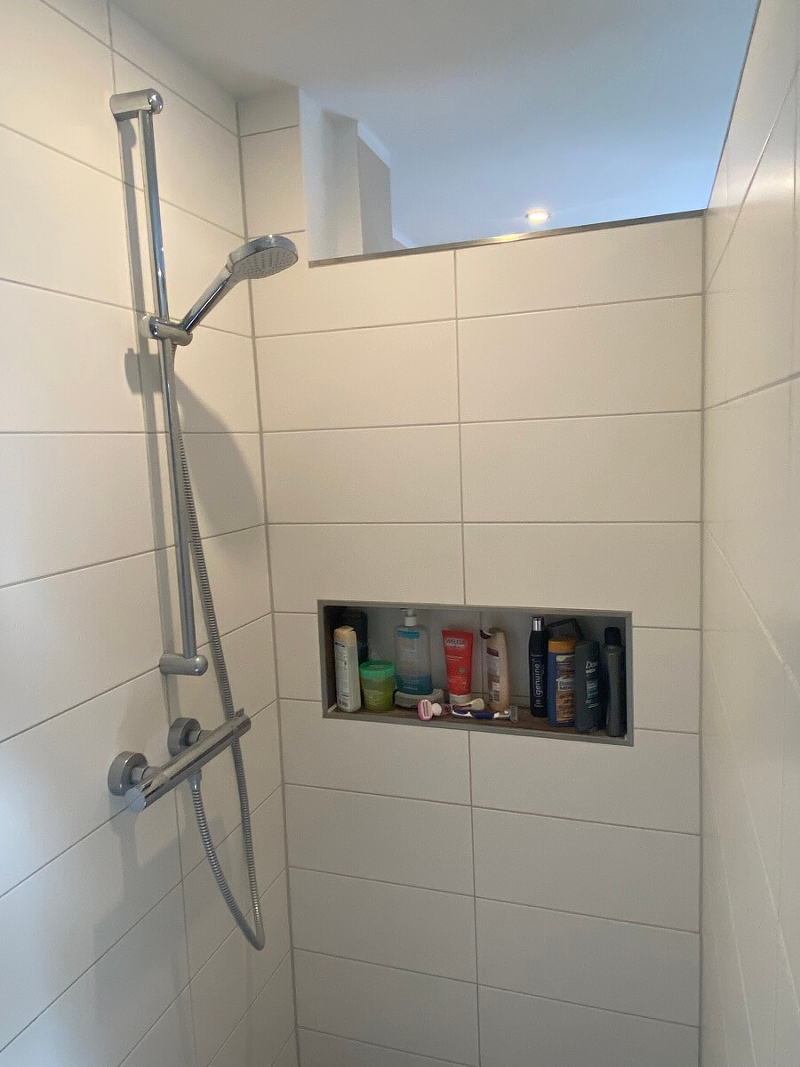 Wandnische Dusche - Wir haben eine Ablage in der Dusche einbauen lassen und lieben sie