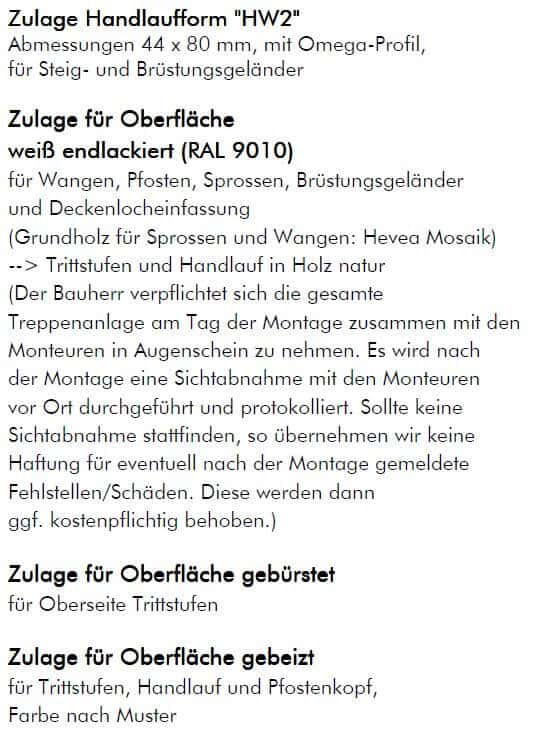 kostenpflichtige extras für unsere wangentreppe kostenpflichtige extras für unsere wangentreppe