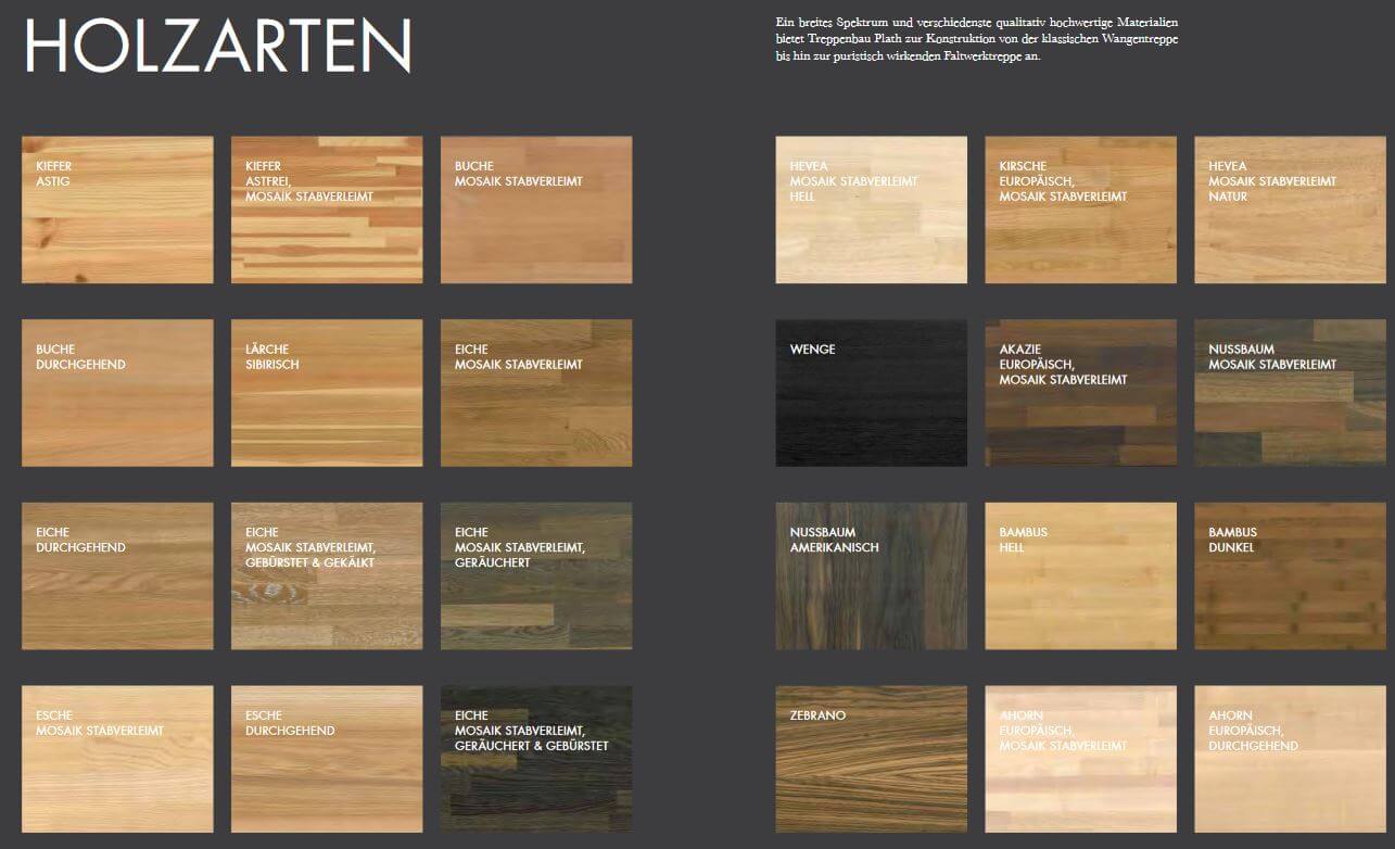 verschiedene holzarten für unsere wangentreppe verschiedene holzarten für unsere wangentreppe
