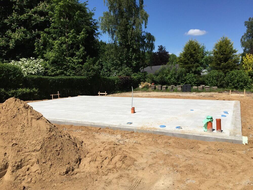 die bodenplatte ist fertig die bodenplatte ist fertig