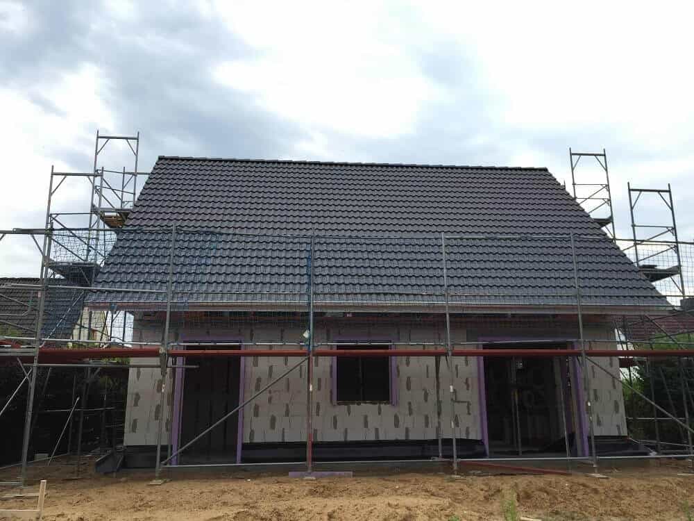 dacheindeckung mit dachpfannen abgeschlossen dacheindeckung mit dachpfannen abgeschlossen