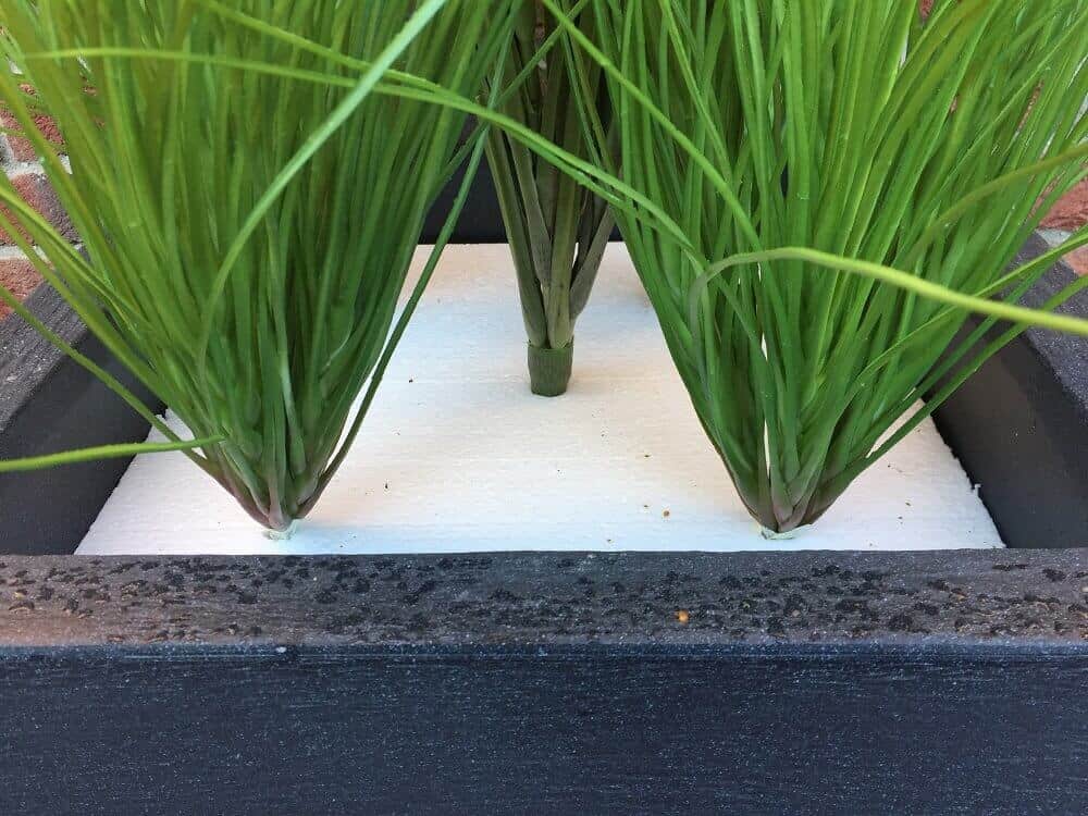 eingangsbereich gestalten treppe kunstpflanzen im pflanzkübel eingangsbereich gestalten treppe kunstpflanzen im pflanzkübel