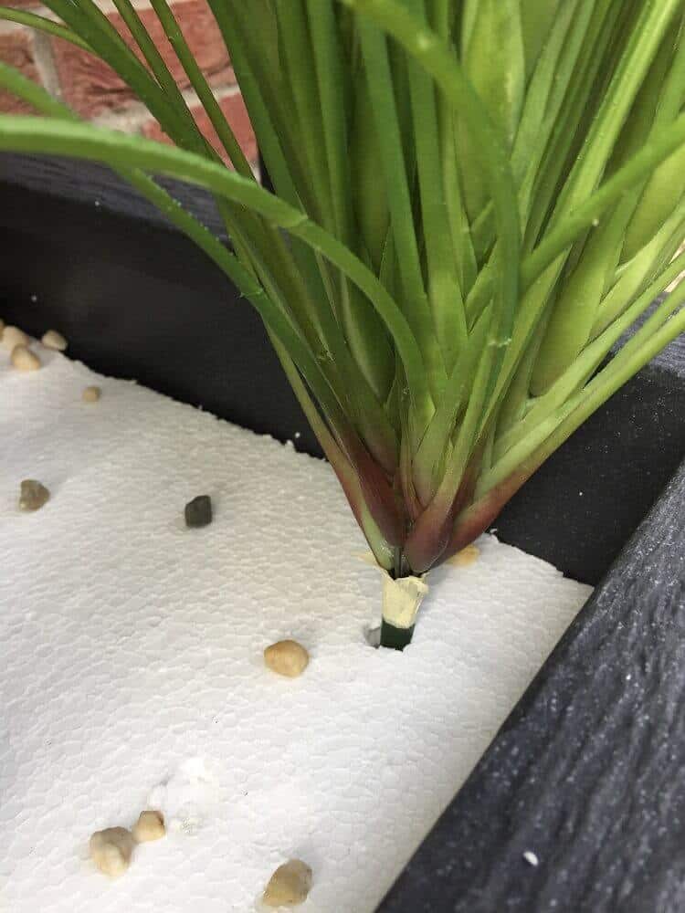 kunstpflanze im styropor versenken kunstpflanze im styropor versenken