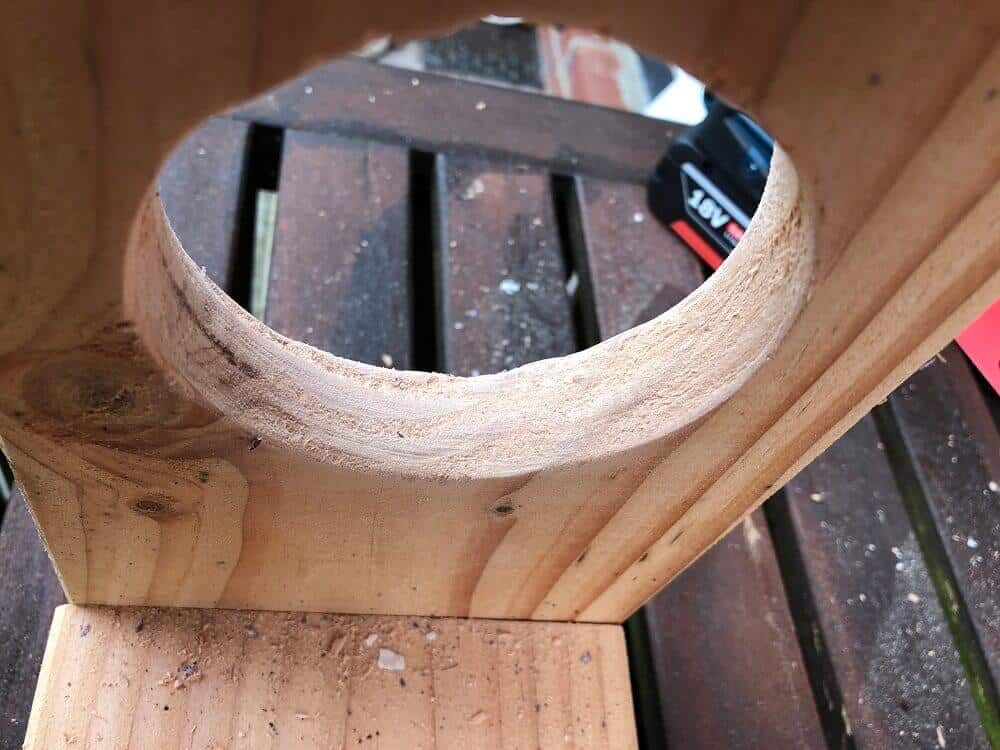 einstiegsloch für futterkasten schleifen einstiegsloch für futterkasten schleifen