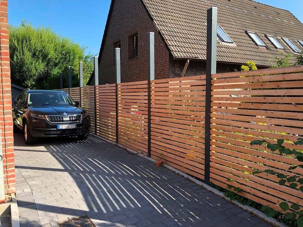 gartenzaun selber bauen das fertige ergebnis gartenzaun selber bauen das fertige ergebnis