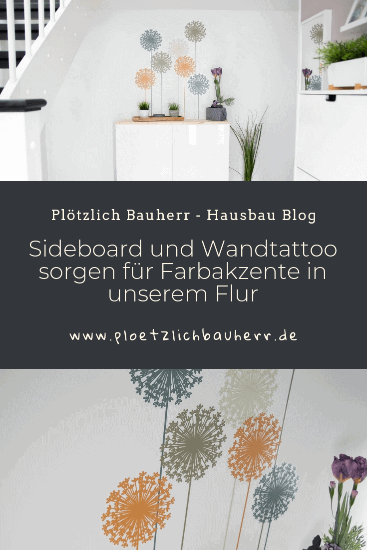 sideboard und wandtattoo sorgen für farbakzente in unserem flur sideboard und wandtattoo sorgen für farbakzente in unserem flur