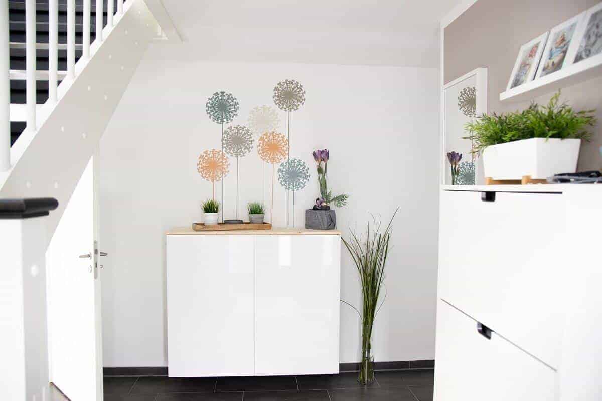 unser flur mit garderobe schuhschrank sideboard und wandtattoo unser flur mit garderobe schuhschrank sideboard und wandtattoo