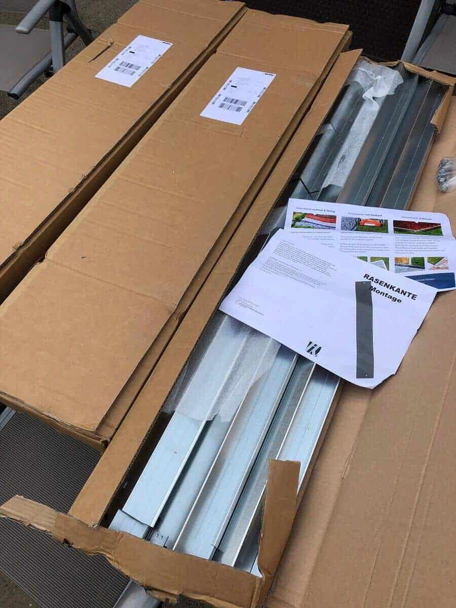 etwa meter rasenkante wurden von dhl in drei paketen geliefert dazu haben wir gerade mal drei tage warten müssen etwa meter rasenkante wurden von dhl in drei paketen geliefert dazu haben wir gerade mal drei tage warten müssen