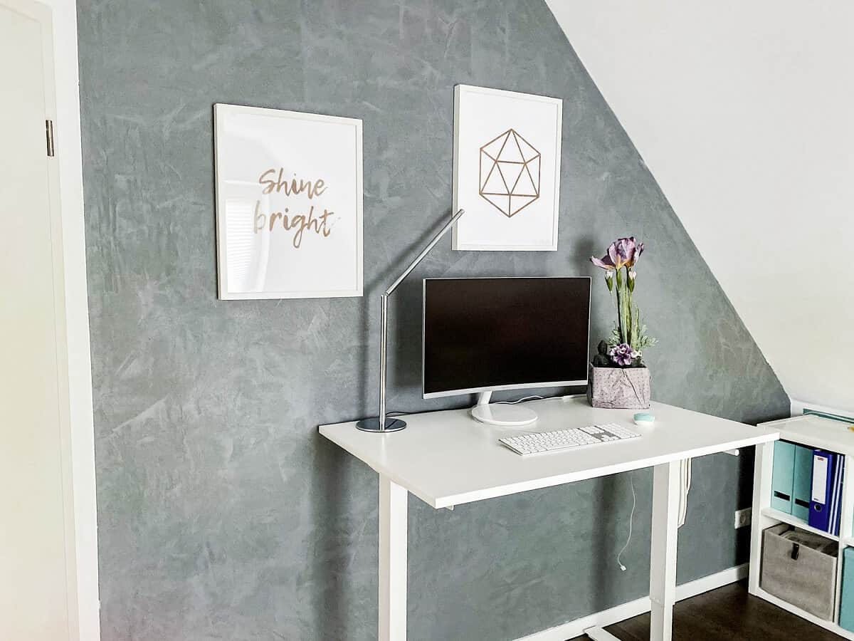 wand betonoptik ich habe meine wand im arbeitszimmer in betonoptik gestrichen und liebe es