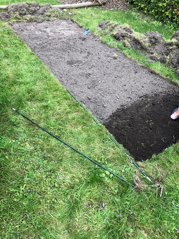 an dieser stelle soll das hochbeet stehen weshalb ich hier den rasen entfernt habe an dieser stelle soll das hochbeet stehen weshalb ich hier den rasen entfernt habe