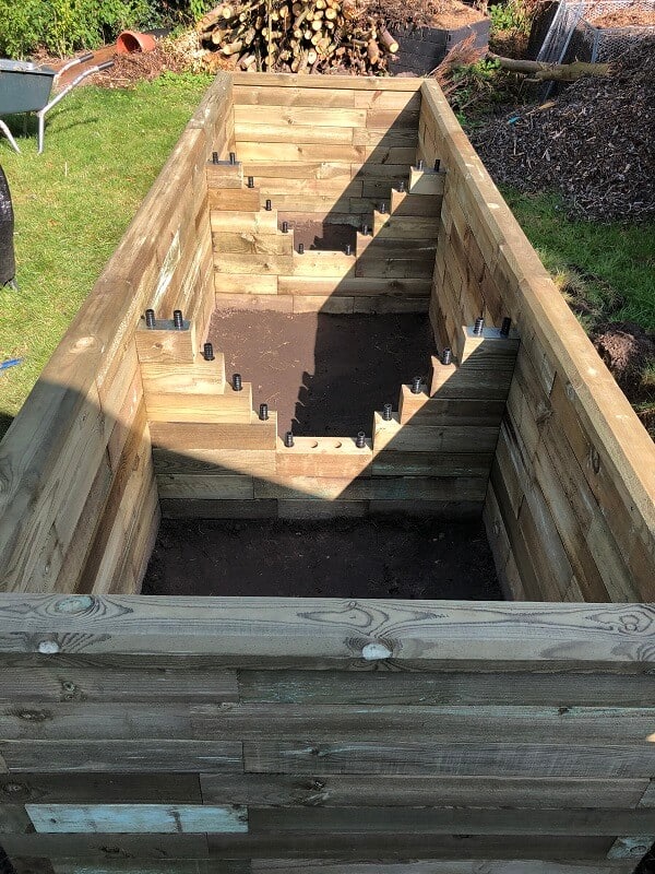 das hochbeet ist fertig aufgebaut nun können wir uns um das innenleben kümmern das hochbeet ist fertig aufgebaut nun können wir uns um das innenleben kümmern