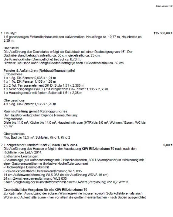 hausbau preise - angebot einfamilienhaus seite1 angebot einfamilienhaus seite