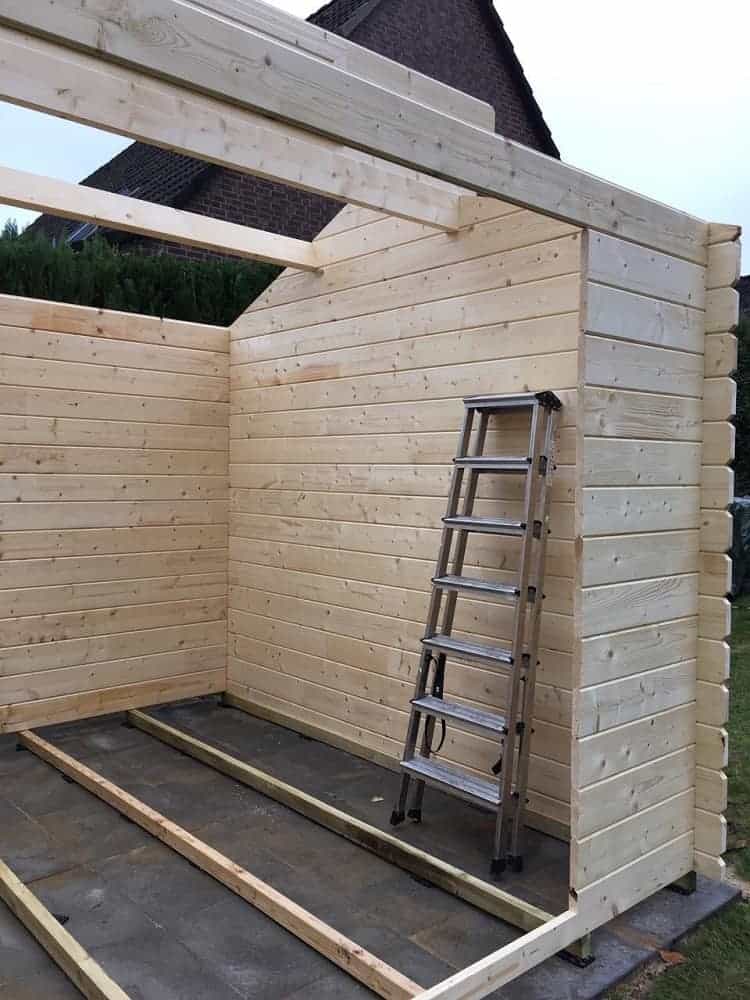 dank des einfachen stecksystems ist das gartenhaus in wenigen stunden aufgebaut dank des einfachen stecksystems ist das gartenhaus in wenigen stunden aufgebaut