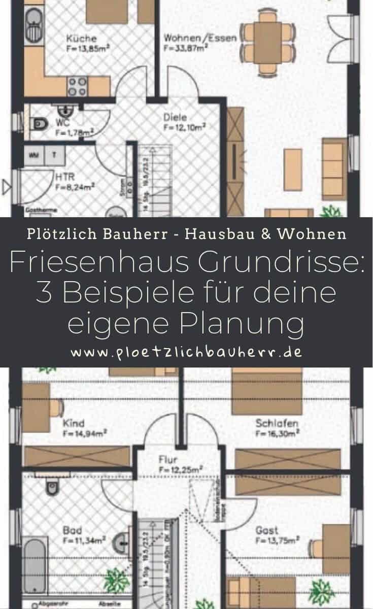 Friesenhaus Grundrisse - 3 Beispiele fรผr deine eigene Planung