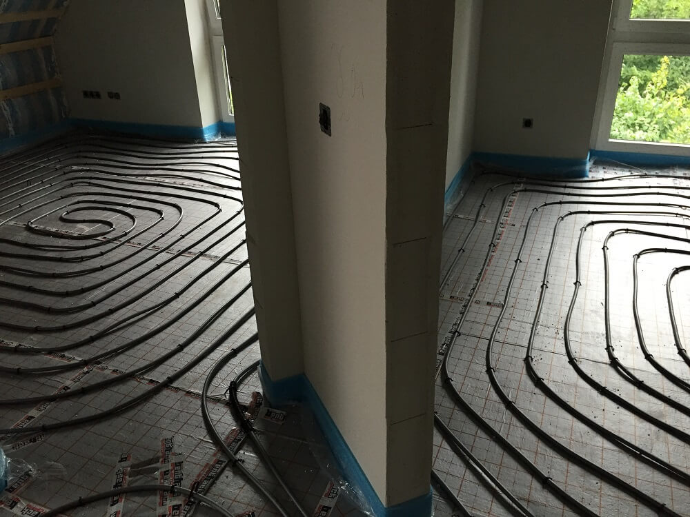 Fußbodenheizung verlegen Abstand - Der Abstand der Rohr variiert je nach Verlegeart