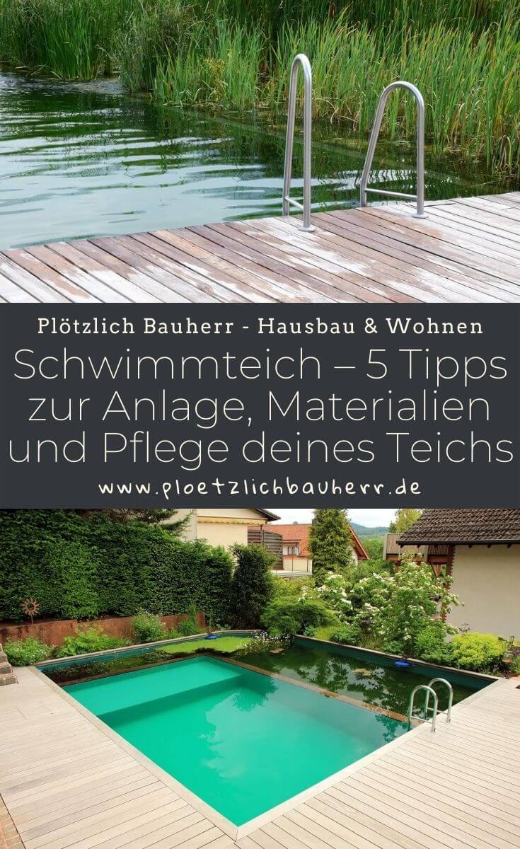 Schwimmteich – 5 Tipps zur Anlage, Materialien und Pflege deines Teichs