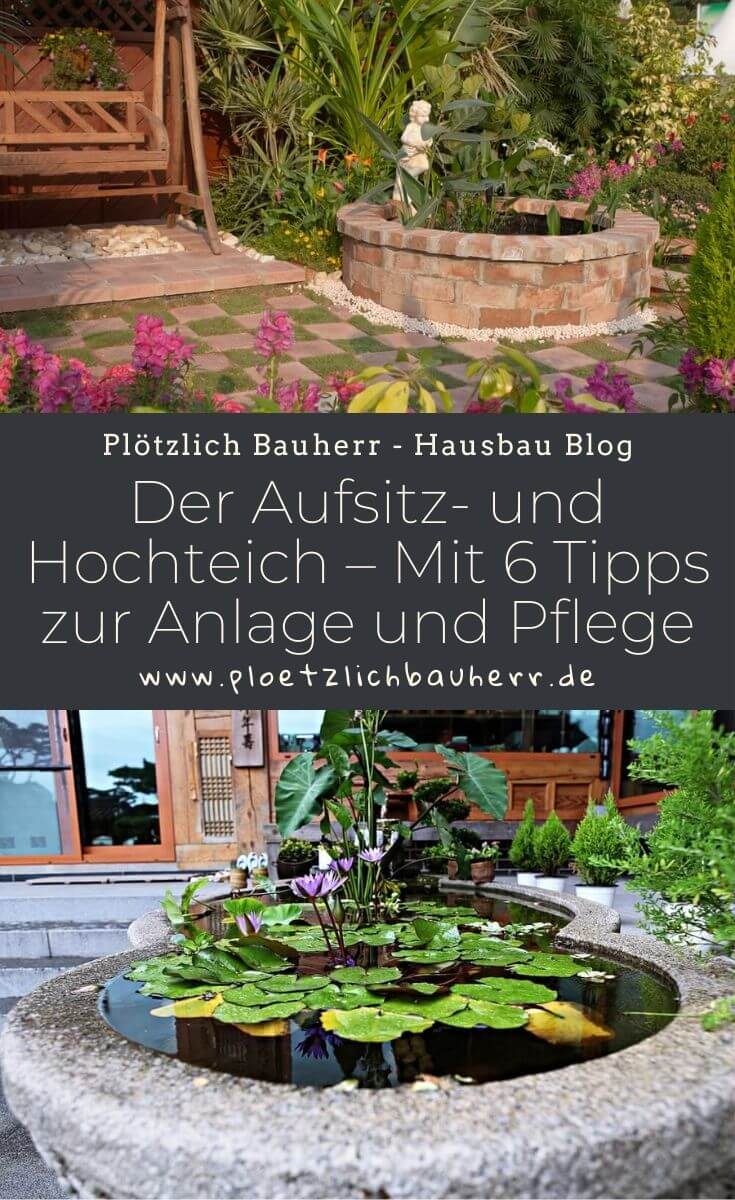 Der Aufsitz- und Hochteich – Mit 6 Tipps zur Anlage und Pflege