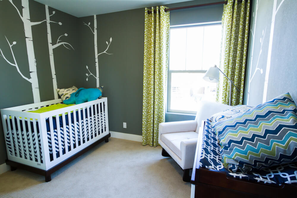 Ideen fรผr die Wandgestaltung im Babyzimmer